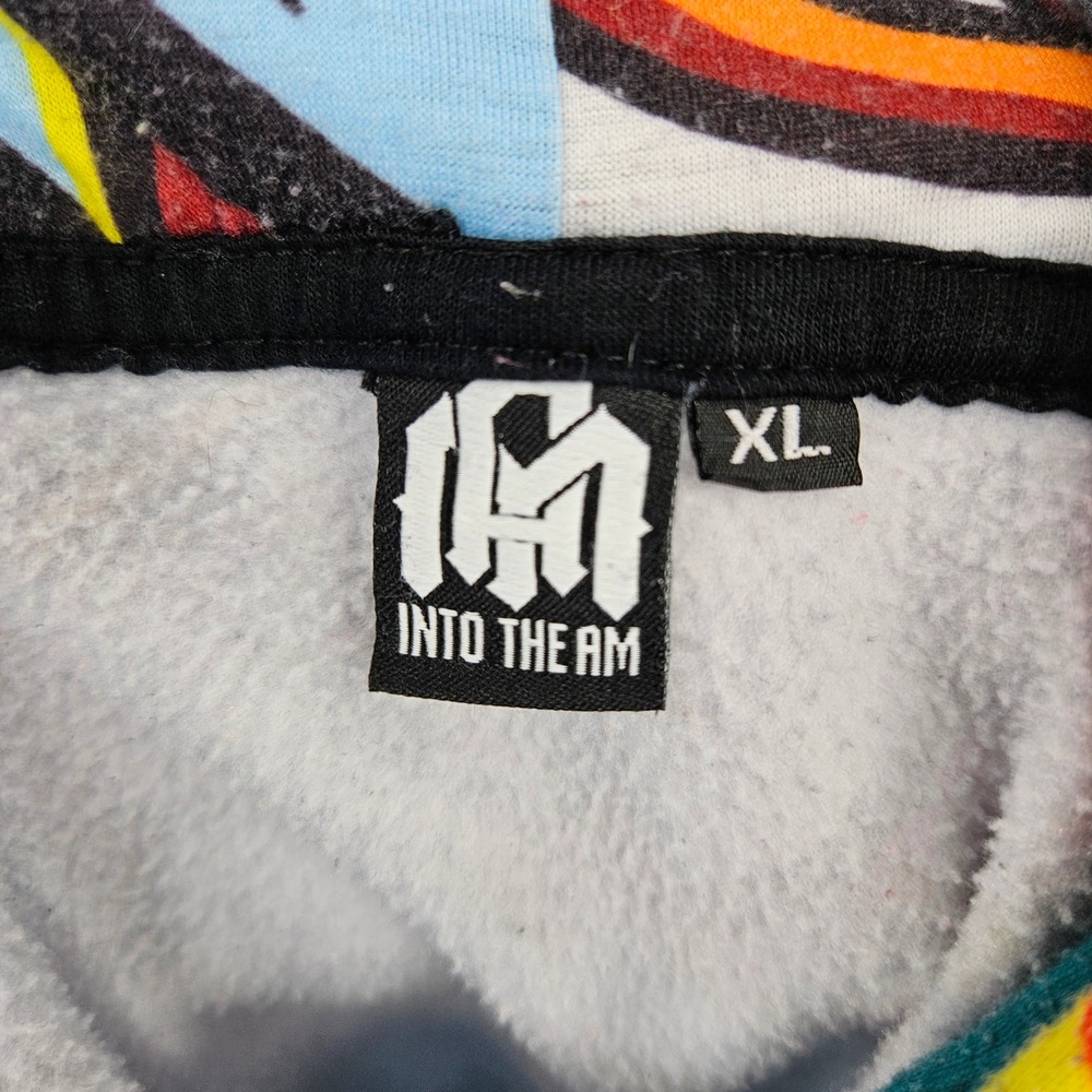 Into The AM Hoodie Mens Extra Large Sweatshirt Anime Wolf All Over Print Graphic - Picture 8 of 9